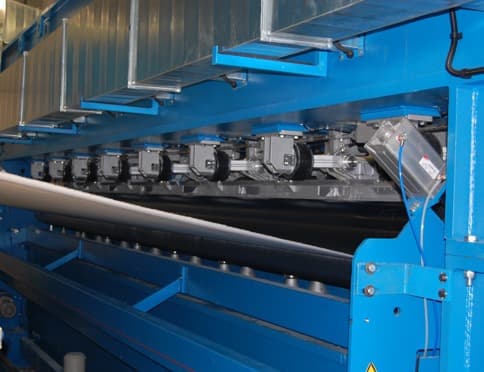 High-speed industrial needle-punching board and bonding zone
