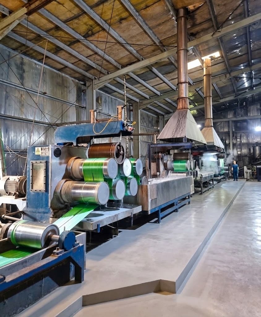 Gulf Fiber continuous draw stands and staple fiber production line